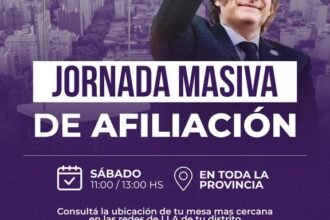 La Libertad Avanza activa una afiliación masiva en los 135 municipios bonaerenses